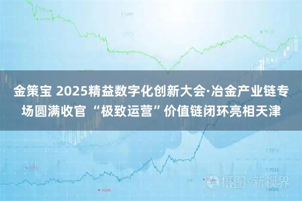 金策宝 2025精益数字化创新大会·冶金产业链专场圆满收官 “极致运营”价值链闭环亮相天津